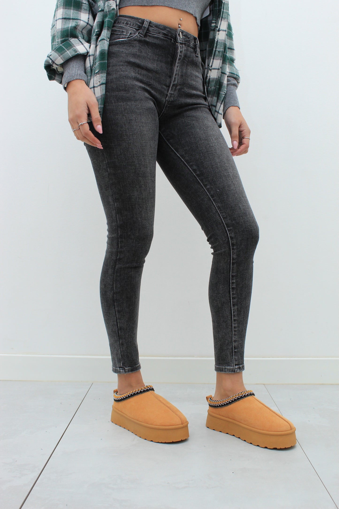 Jeans Skinny Grey Dark