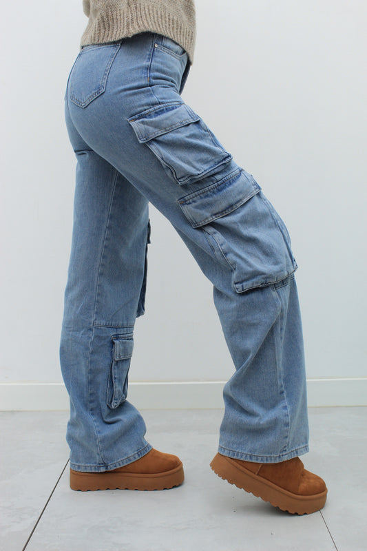 Jeans Denim Cargo